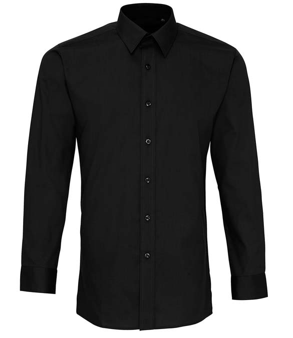 Premier Long Sleeve Fitted Poplin Shirt